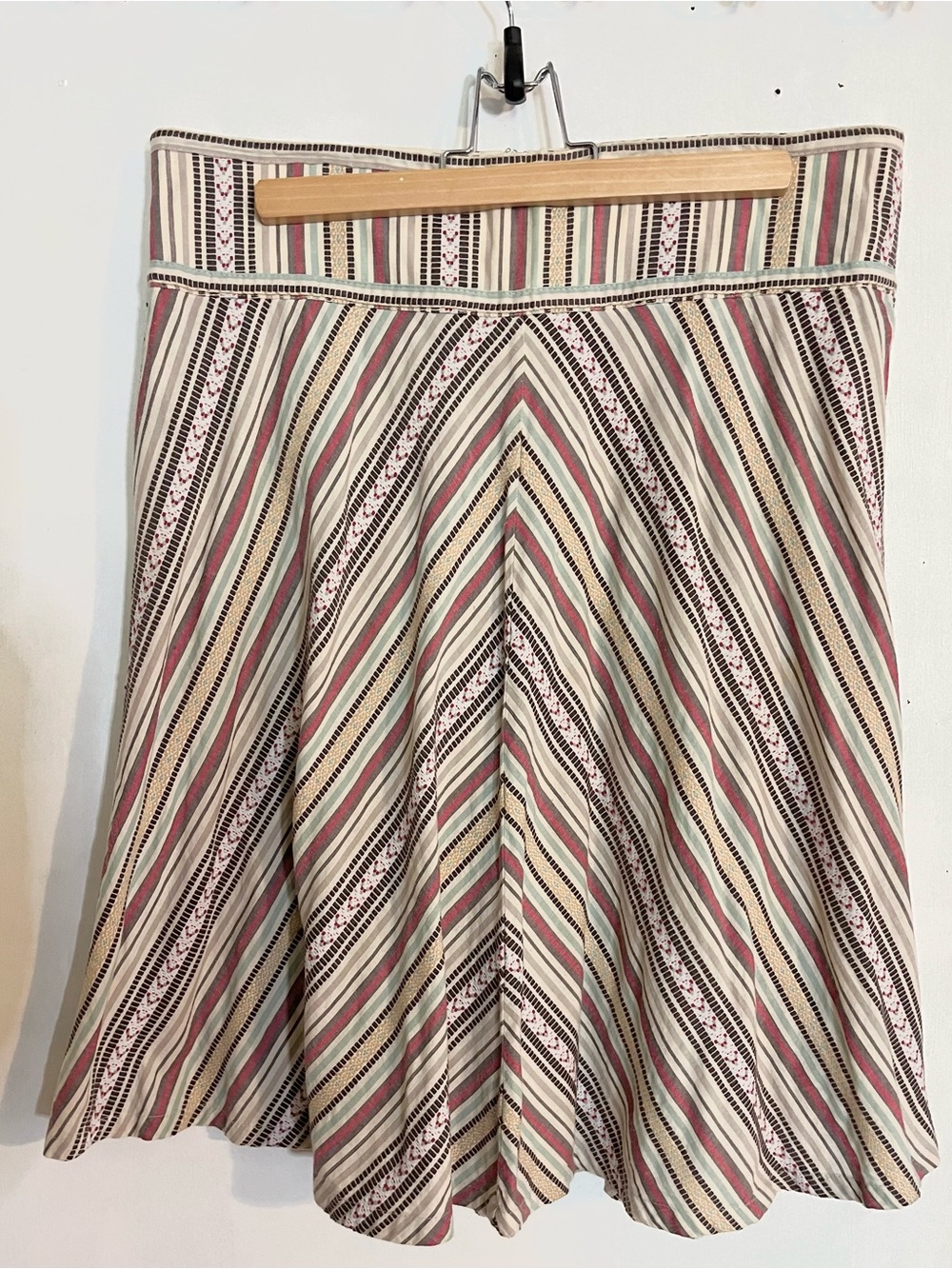 Vintage H&M Striped a-line skirt